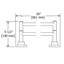 Star Double 24" Towel Bar-50350798