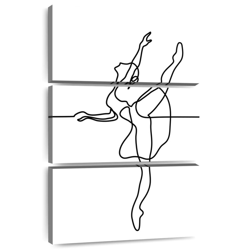 Danseuse de ballerine Enn One Line, H 38 po x l 24 po