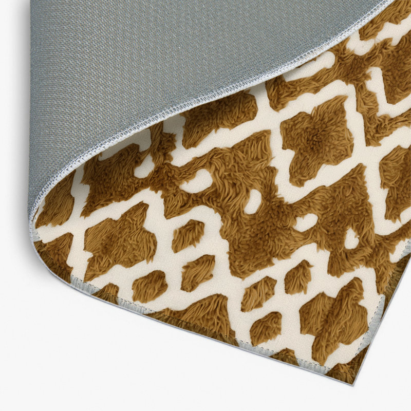 Trellis Brown Indoor and Outdoor Area Rug, Rectangle 2' x 3'