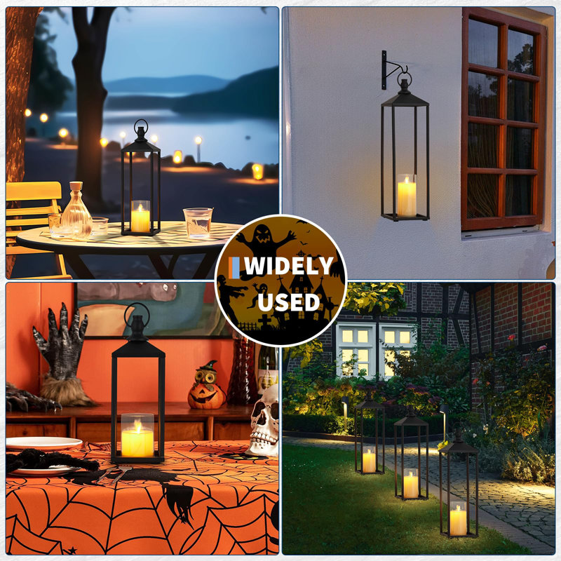 Unscented Flameless Candle with Metal Holder