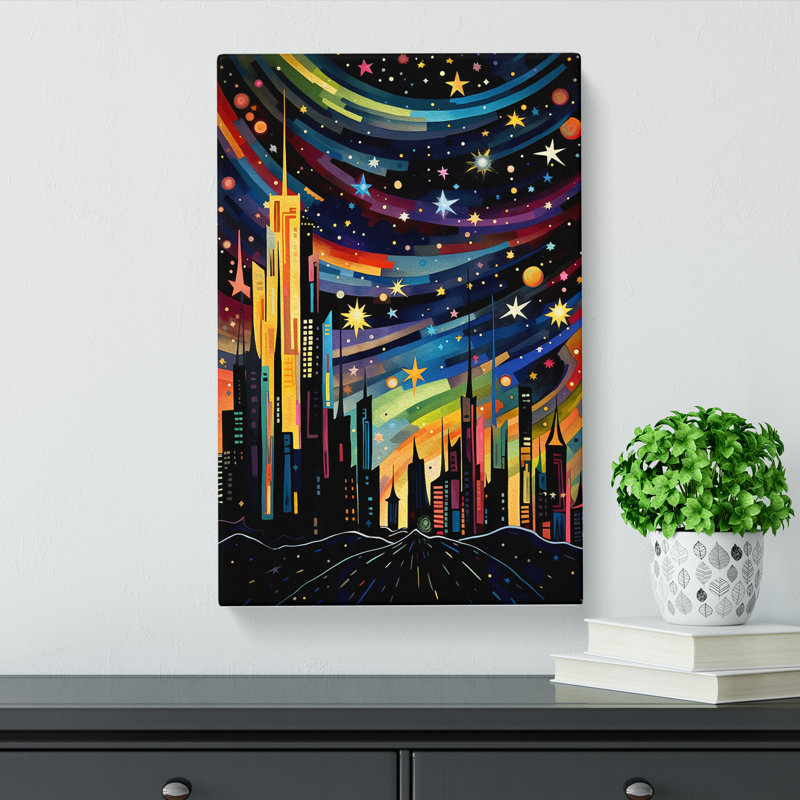 Shooting Star Orphism - Wrapped Canvas, 50cm H x 35cm W x 3cm D