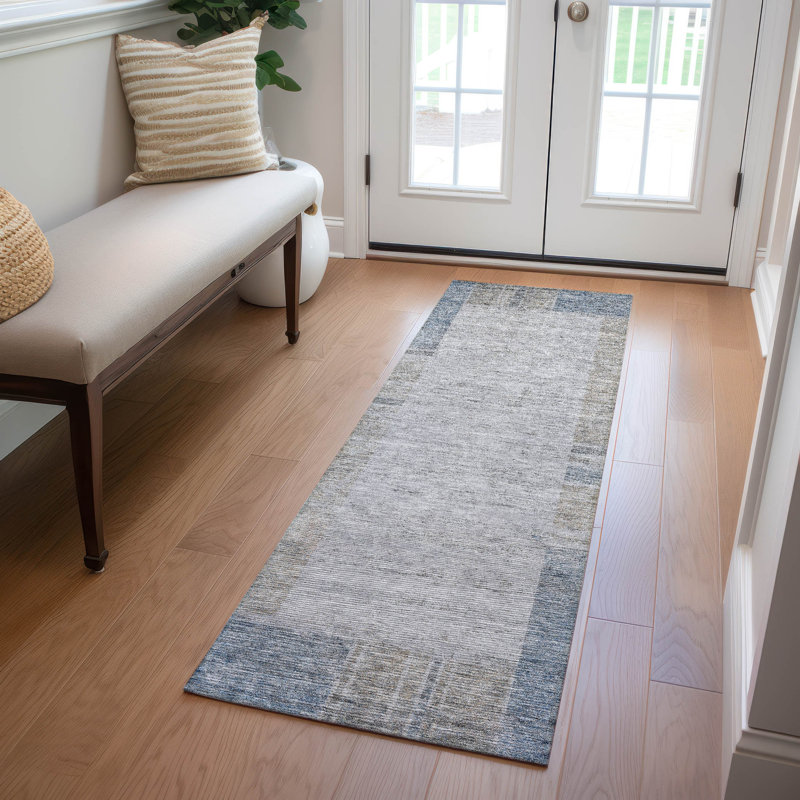 Tapis intérieur / extérieur Killingly avec envers antidérapant, Tapis de couloir 2 pi 3 po x 7 pi 6 po