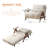 Modern 3-in-1 Convertible Sleeper Reclining Sofa Chair,with Adjustable Backrest-967204065-912876750