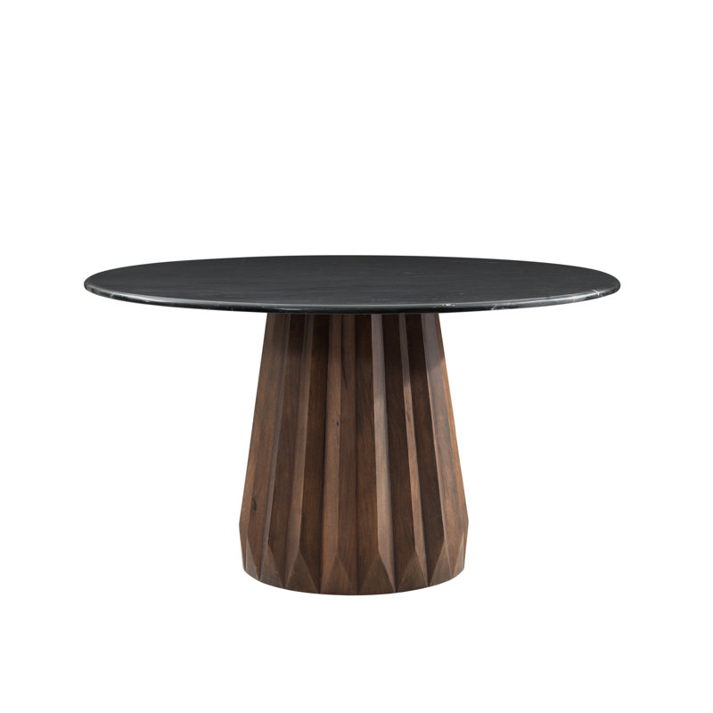Table de salle à manger en bois massif Evelina