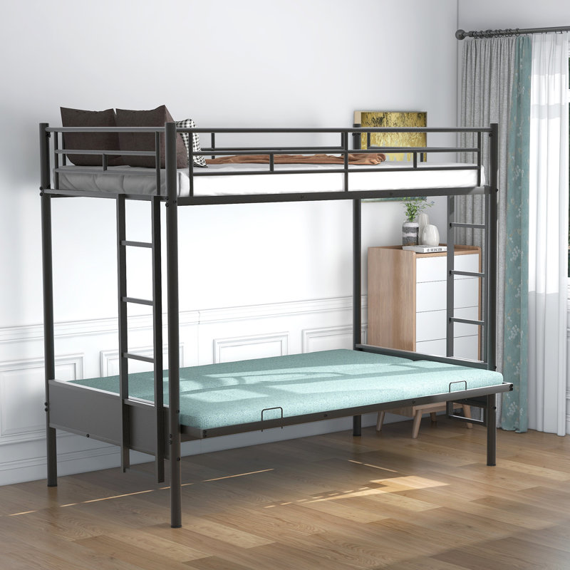Twin Over Full Metal Bunk Bed, Multi-Function