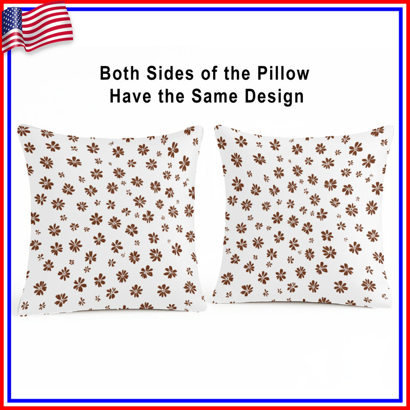 Coussin Floral, 16 po x 16 po