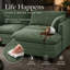 112" L-Shaped Modular Sectional Sofa with USB Charging Port and Movable Ottoman-674334644