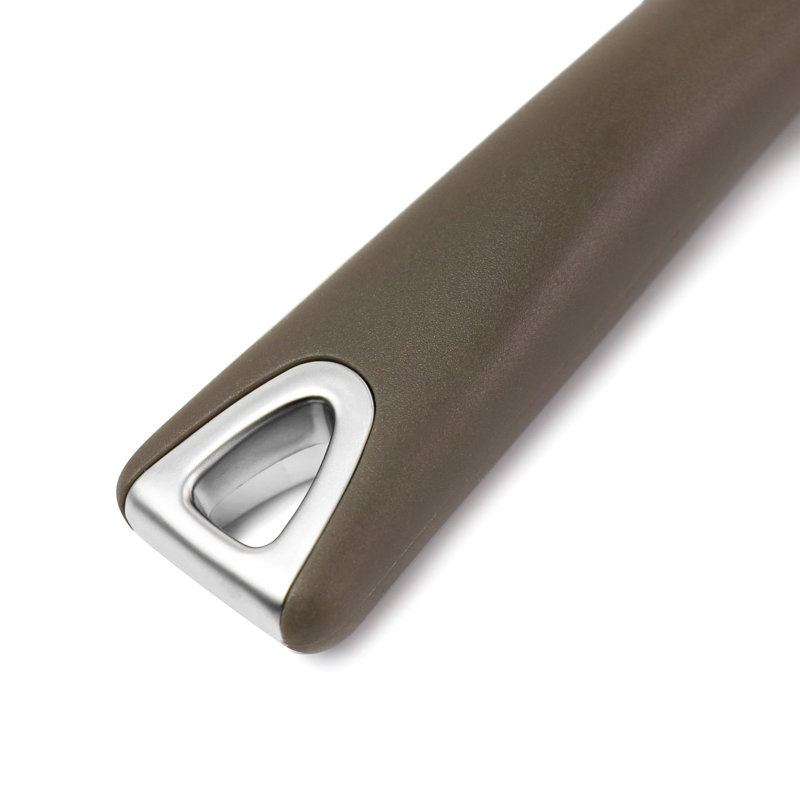 Martha Stewart Stainless Steel Serving Spoon In Taupe