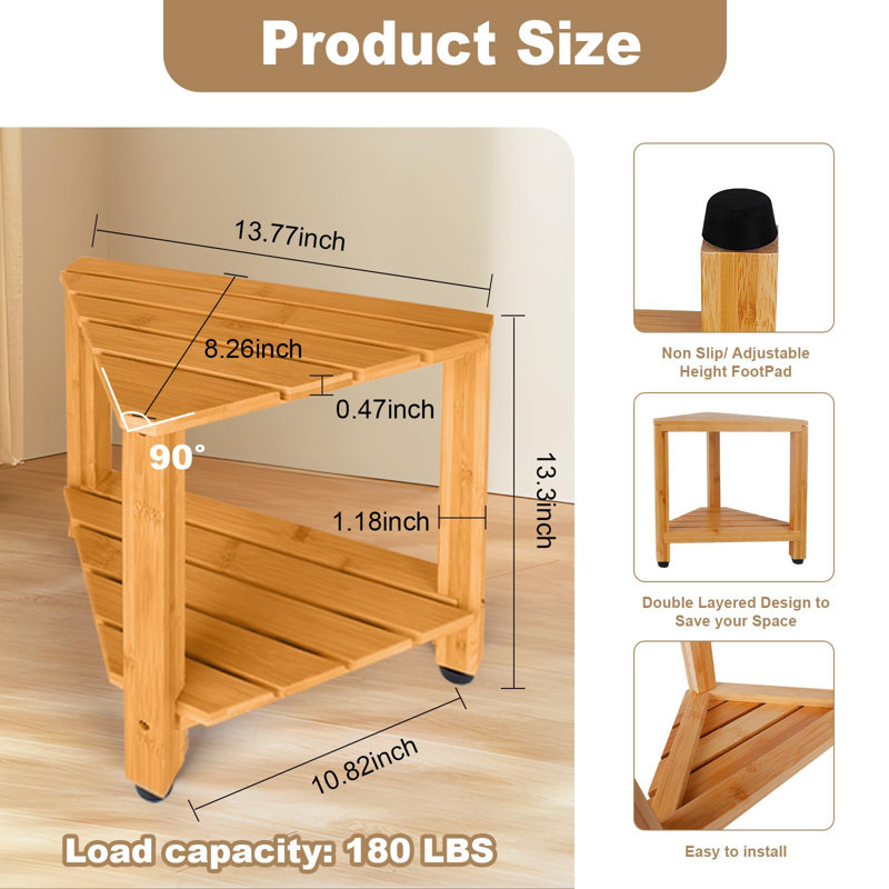 Bamboo Shower Stool
