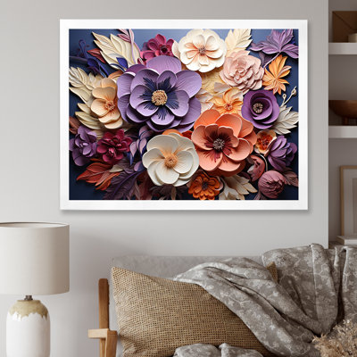 «Mauve et pêche», reproduction d'art sur toile