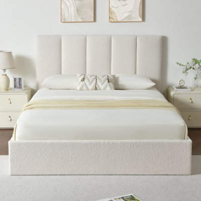 Juanetta Hydraulic Lift Up Storage Upholstered Platform Bed