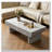 Coffee Table with Grey Wood Texture Tabletop-398183520