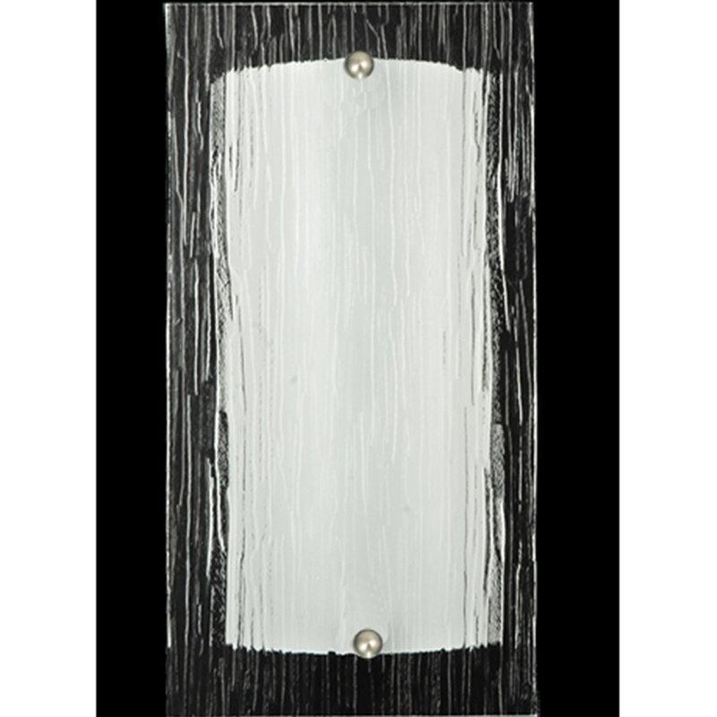 Applique murale encastrée 1 lumière Quadrato Mist