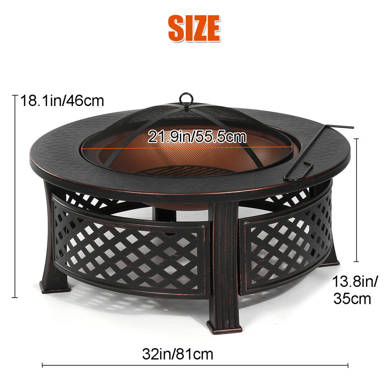 Troyes Round Smokeless Fire Pit
