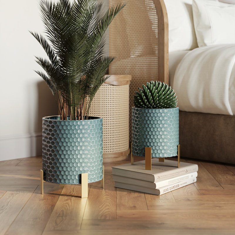 Ensemble de pots à fleurs Rhys Mid Century Modern