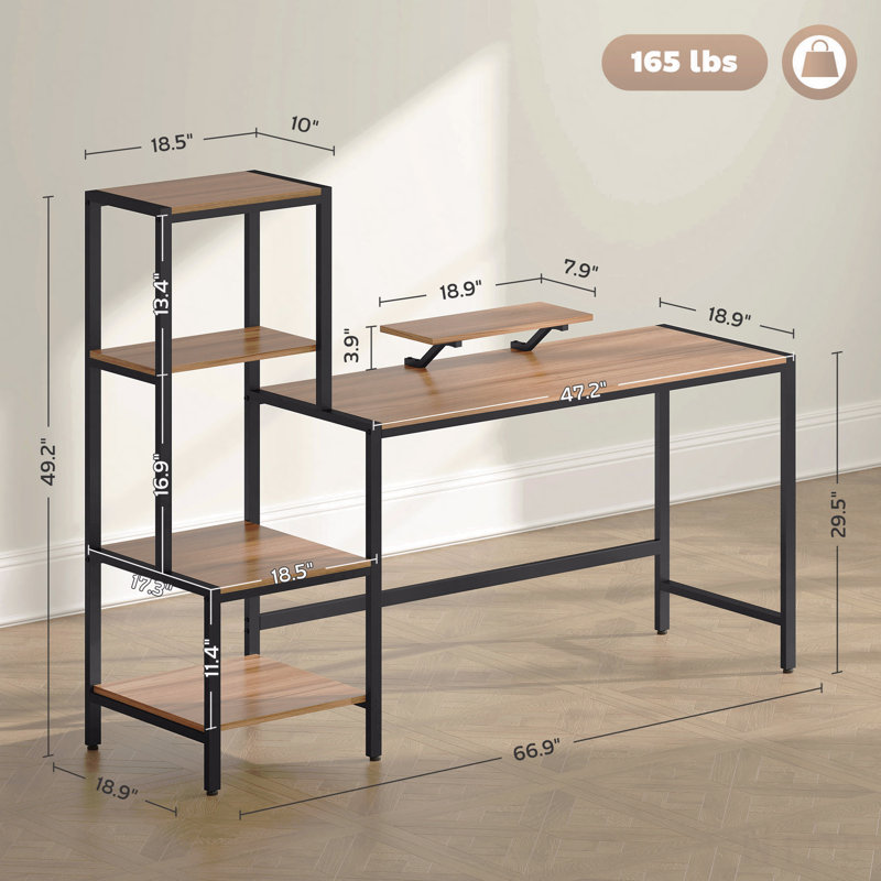 Computer Desk with Monitor Stand