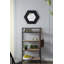 Miroir hexagonal 18,5 "x 18,5" avec cadre en bois, décoration murale pour le couloir de la salle de bain-2028523422