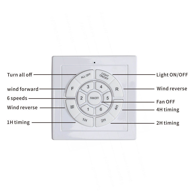 52" Wood  Ceiling Fan NO Light, 3 Reversible Blades, With 6 Speeds Reversible DC Motor,Low Profile Ceiling Fan With No Light For Living Room Kitchen Bedroom