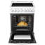 Lanbo 24 inch Freestanding Electric Range with Rotisserie and True Convection Oven, White