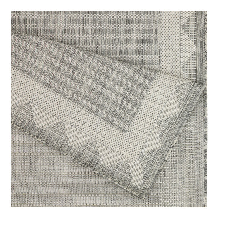 Sunshine GC_HAR2015 Silver 2 ft. 7 in. x 7 ft. 3 in. Indoor/Outdoor Area Rug