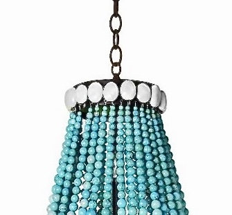 Beau Turquise Empire Chandelier