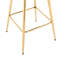 26 tabourets de bar de 26 po, dont 2, siège en tissu de velours, pieds dorés, repose-pieds et base, option de siège élégant + pied, élégant