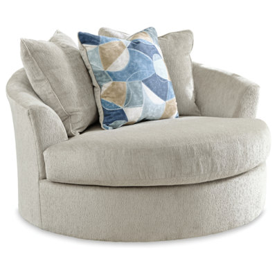 Gwenith Upholstered Swivel Accent Chair