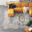 Tapis bleu / ivoire Amalie-624847904