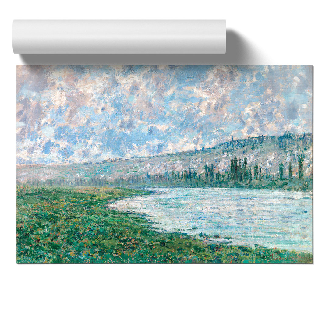 The Seine at Vetheuil by Claude Monet - Frameless Print