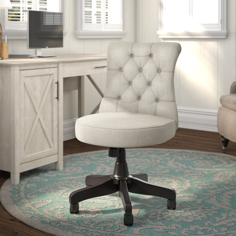 Chaise de bureau Bush, Crème