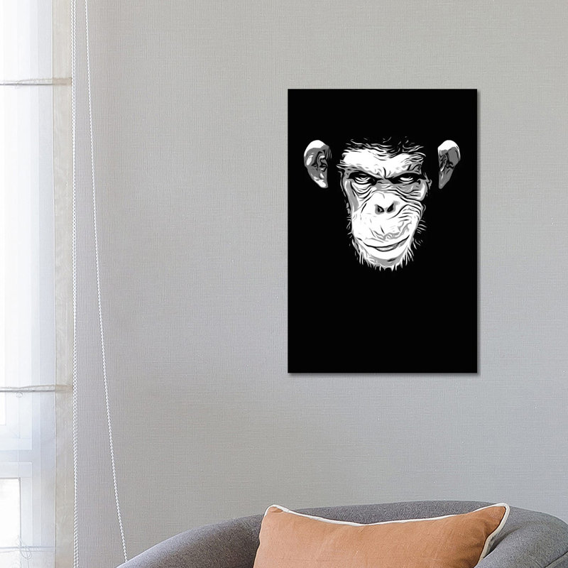 Evil Monkey by Nicklas Gustafsson - Wrapped Canvas Print, 66.04 cm H x 45.72 cm W x 1.91 cm D