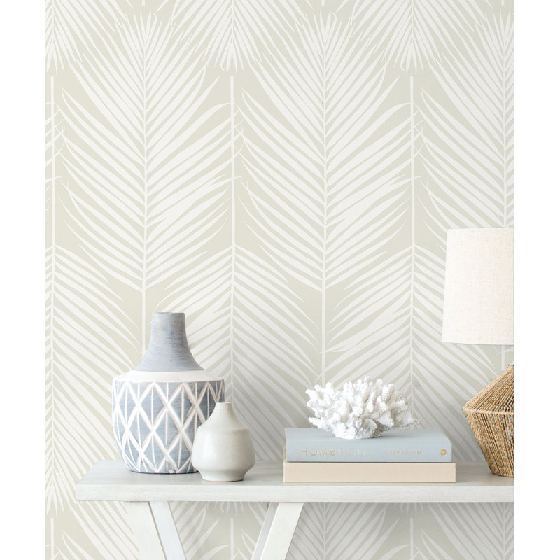 Rouleau de papier peint L 18 pi x l 20,5 po Wyndham, Sel de mer, L 396 po x l 20,5 po