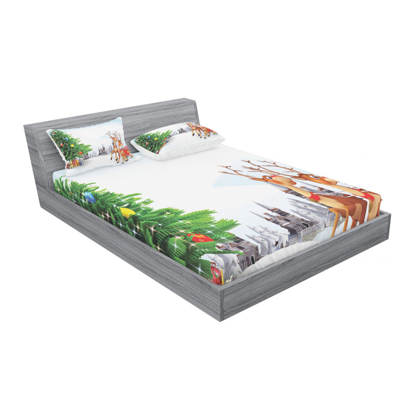 Microfiber Sheet Set, Queen Sheet Set with Fitted Sheet