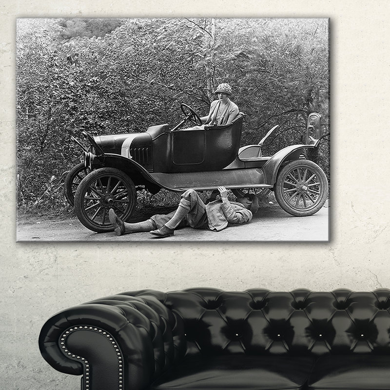 Souvenirs de voiture rétro, ensemble de 3 pièces sur toiles tendues