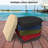 Outdoor Cushions For Patio Furniture Set Of 4, 17 X 16 X 3 Inch Waterproof Outdoor Chair Seat Cushions,  D-shape With Non-slip Tie-481420273