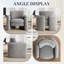 Fauteuils d'appoint modernes en chenille de 34,1 po de large (ensemble de 2)-67085696