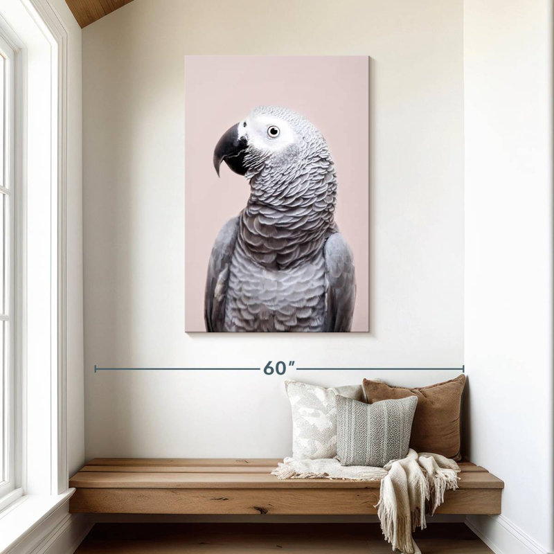 Brampt African Grey, 45" H x 30" W