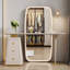 Table de coiffeuse intégrée avec tiroirs de rangement et miroir debout Light Luxury