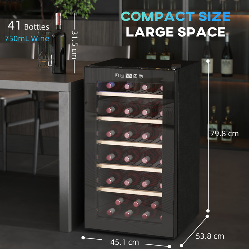41 Bottle Single Zone Freestanding Wine Refrigerator