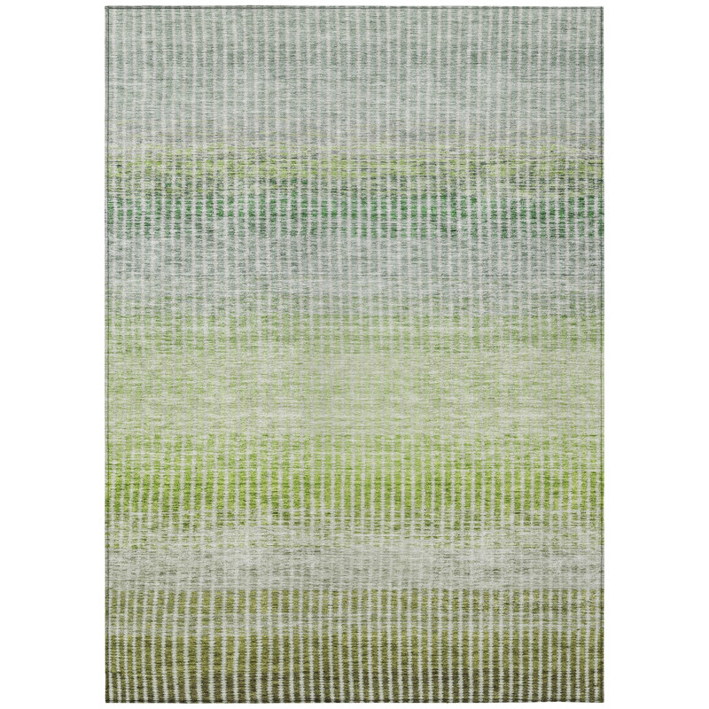 Machine Washable Indoor/Outdoor Jouett ACN2313 Stripes Rug, Rectangle 5' x 7'6"