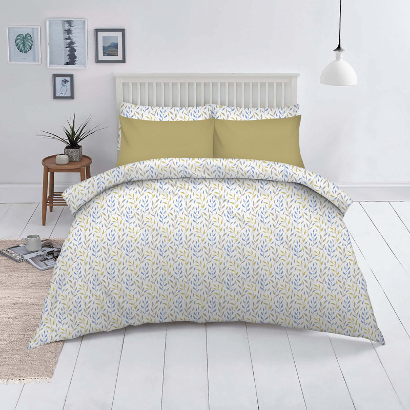 600 Thread Count Floral Cotton Quality Sheet Set, King Sheet Set + 1 Fitted Sheet + 4 Pillowcases