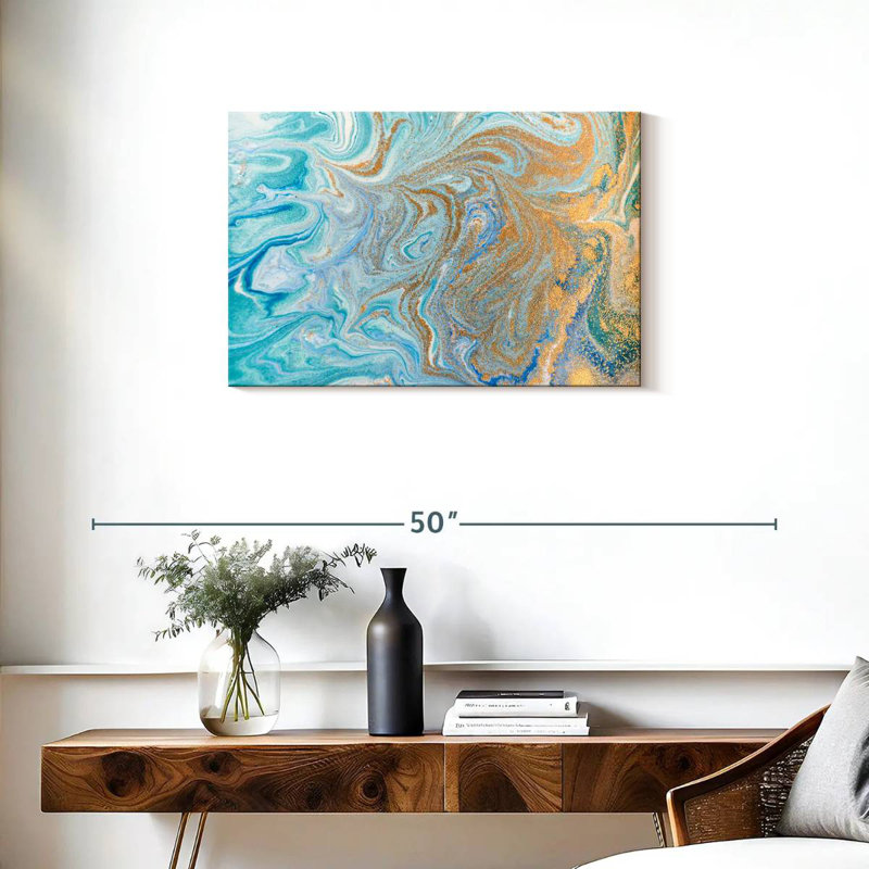 Marbre abstrait Avery, H 20 po x l 30 po