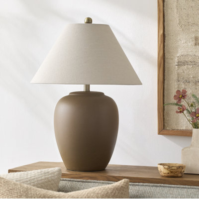 Lampe de table en céramique Eustacia