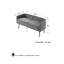 Banc rembourré en tissu pour chambre Dequarius-1744728127