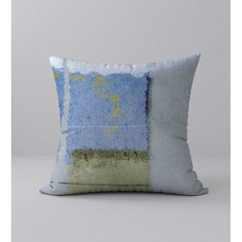 Coy Abstract Reversible Throw Pillow, 20" x 20"