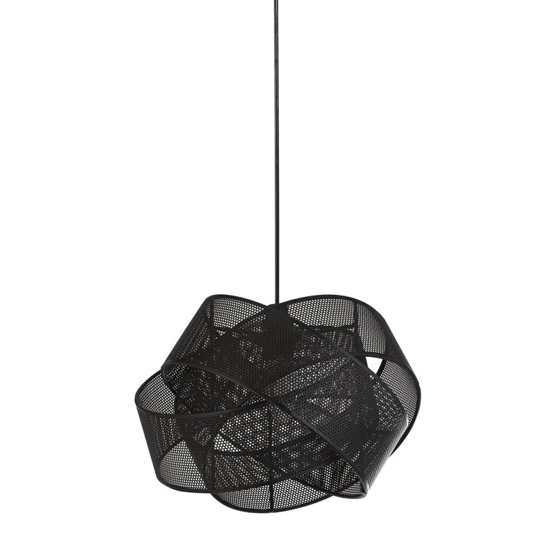 19.5cm H Metal Novelty Pendant Shade ( Uno ), Matt Black