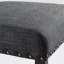 Tabourets de bar gris (2) - Bois franc, garniture cloutée, siège de 44 po x H 30 po, dimensions de 16 po x 23 po (2) hauteur du siège, 16 po x 23 po-320017513