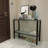 Amiin 39.37'' Glass Top Console Table
