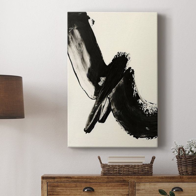 Expression noire I - galerie Cavas sur mesure, H 36 po x l 24 po