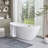 71" x 33" Freestanding Soaking Acrylic Bathtub-73719601